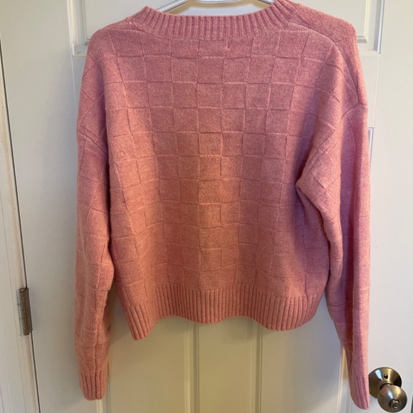 Pink weave sweater - Picture 3 of 4